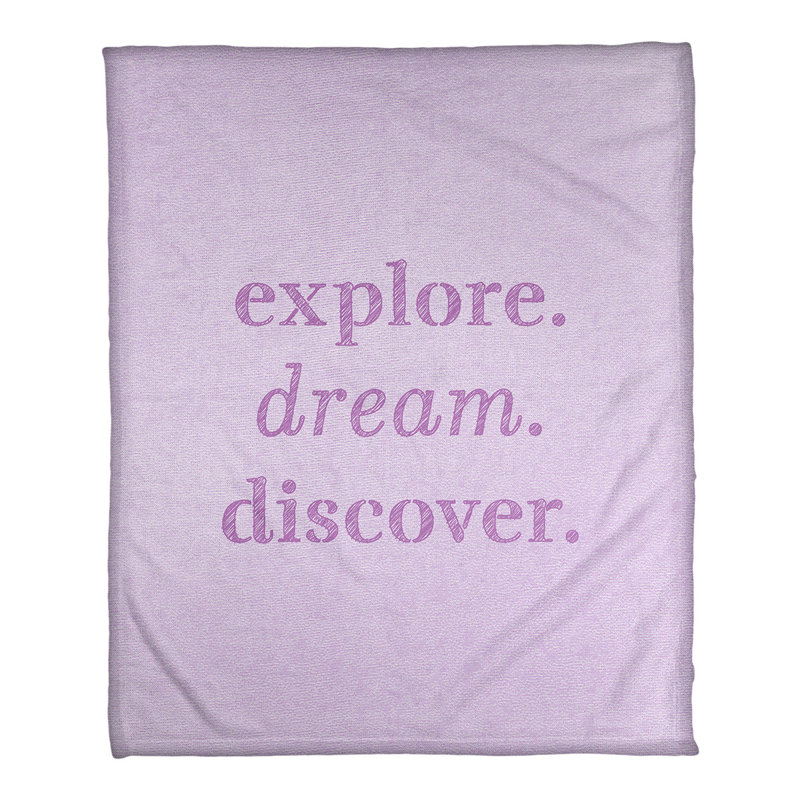 Couverture polaire pour rêve discover, l 30 po x L 40 po, Mauve, Moyen