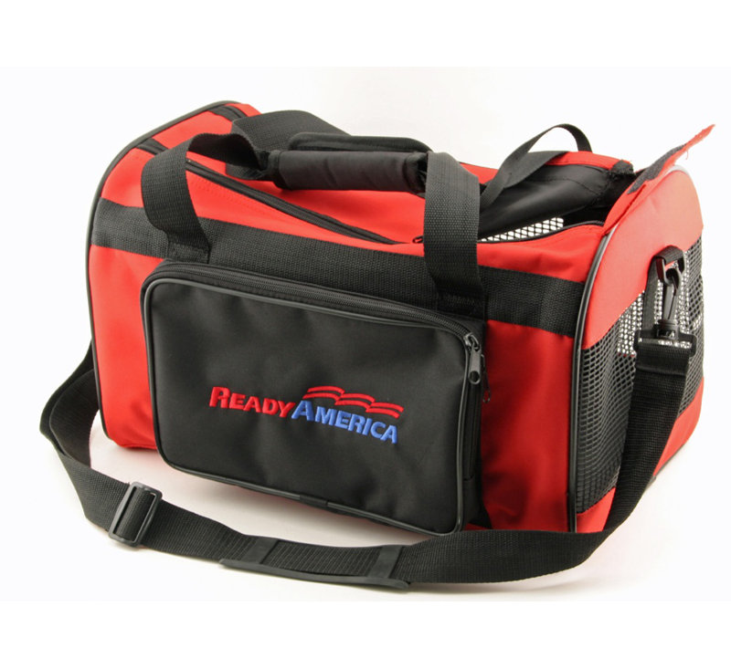 Pet Carrier, Red, 9.5" H x 10" W x 15.5" D