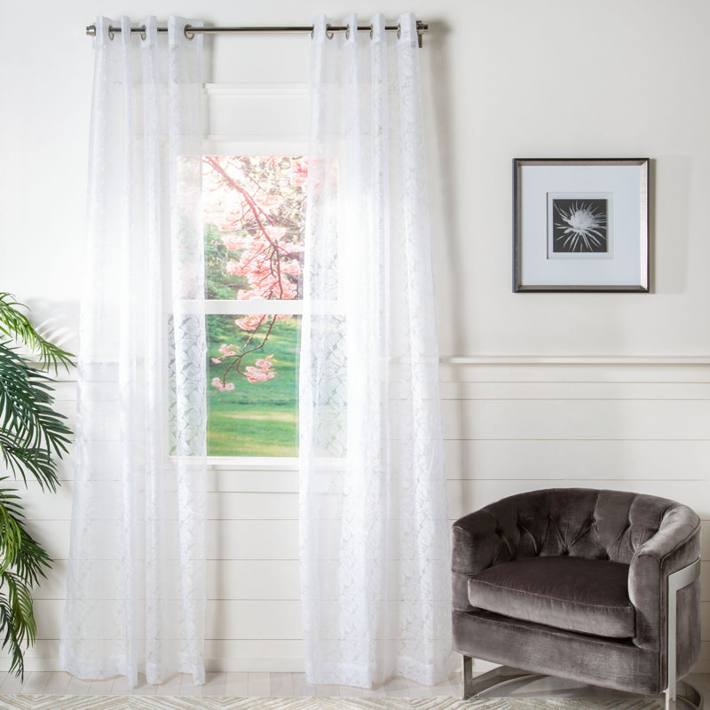 Mcclelland Sheer Curtain Single Panel, 52" W x 84" L