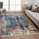 Modern Fringed Abstract Area Rug