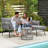 Heeney 5 - Person Modular Patio Conversation Set with Cushions-1076832928