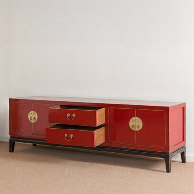 Red Retro TV Cabinet