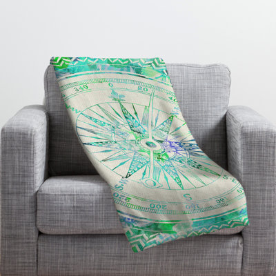 Bianca Green Throw Blanket
