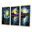«The Starry Night Over The Rhone», 3 pièces sur toile-1158267508-1158267511