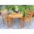 Kasandra Teak Wood Premium All-Weather Wicker Outdoor Dining Side Chair