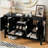 Rivelle Modern Storage Sideboard with 4 Doors and Adjustable Shelves-120347438