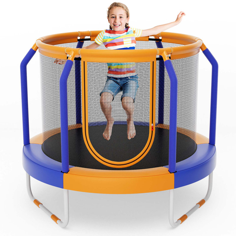 Trampoline Costway, Bleu/orange
