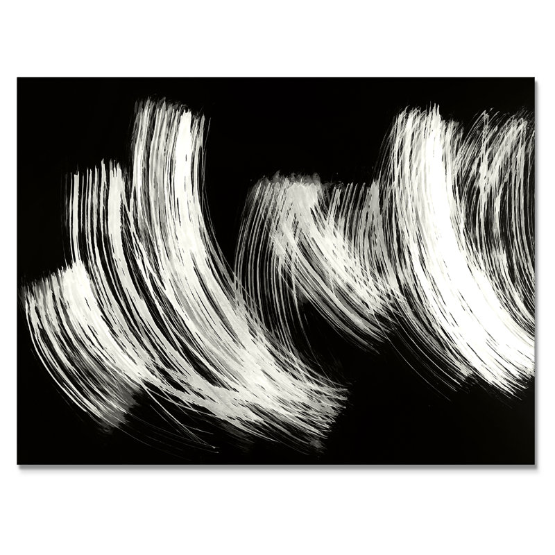 Harmonious Wind Abstract - reproduction d'art moderne sur toile, H 8 po x l 12 po x P 1 po, Toile tendue