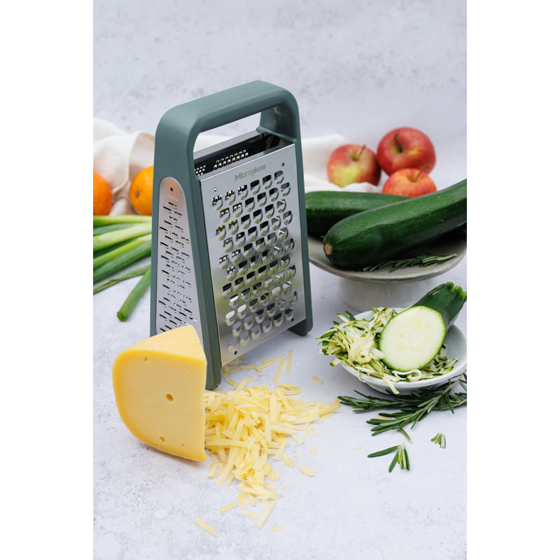 Microplane Box Grater PureCut - Eucalyptus Green