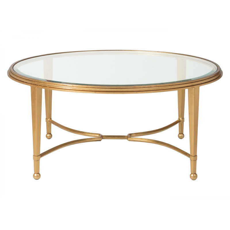 Metal Designs Sangiovese Cocktail Table, Gold Leaf