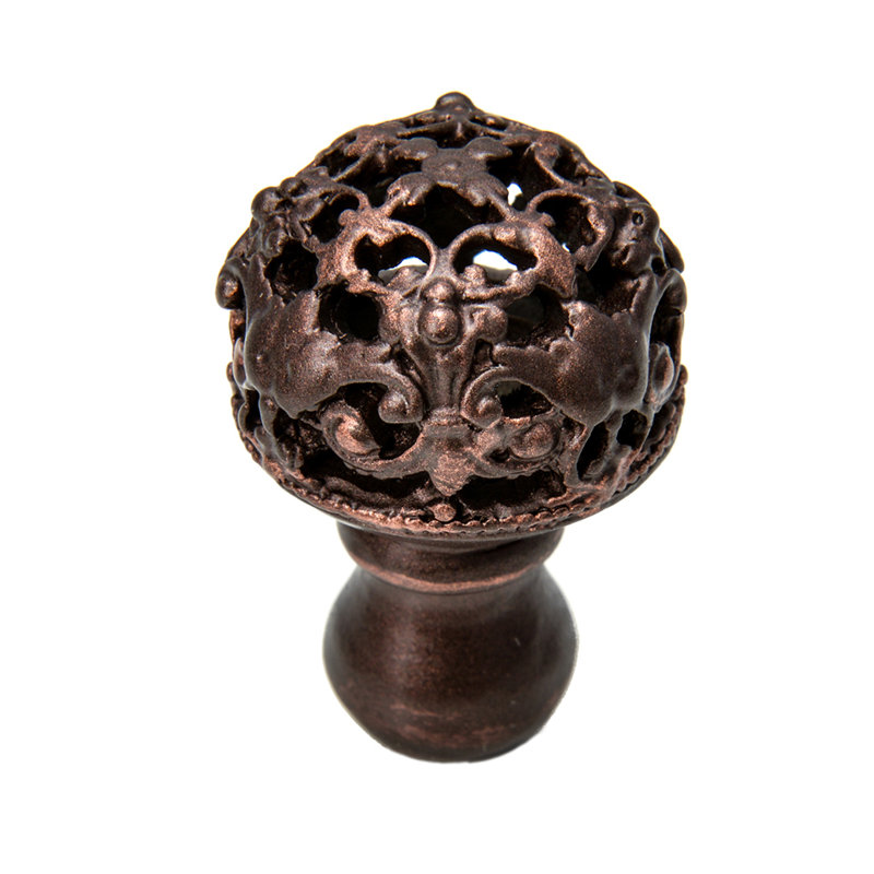 Poignée ronde Juliane Grace, Bronze frotté à l'huile