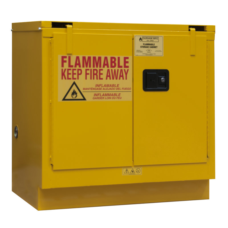 Rangement inflammable h 35 po x l 35 po x p 22 po, Fermeture automatique