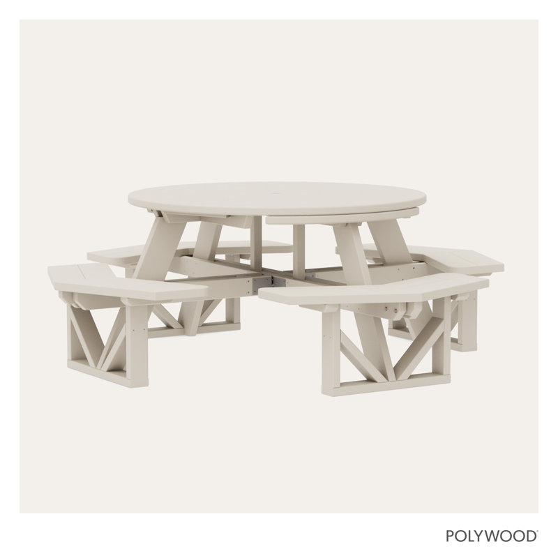 Table octogonale POLYWOOD Park, Sable