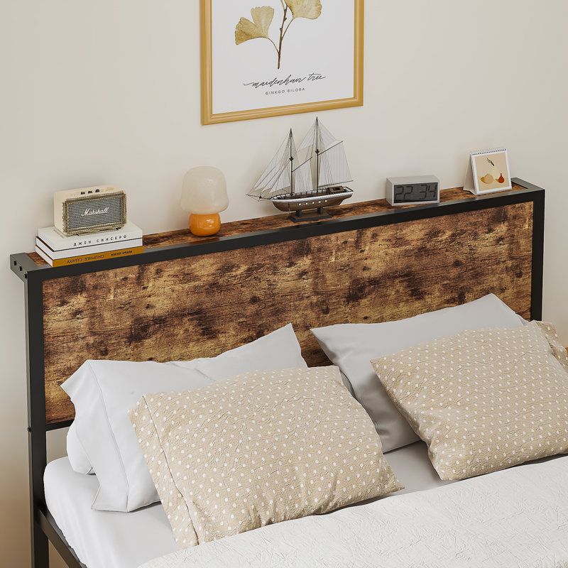 Amby Metal Storage Bed, Double (4'6)