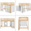 Lit mezzanine simple pour enfant Iliany-366564898