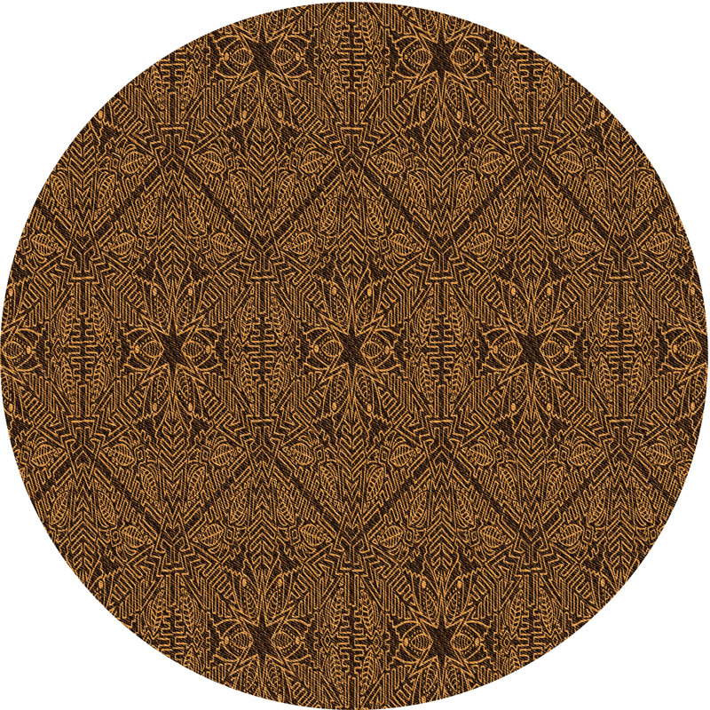 Tapis brun, Rond 7 pi