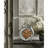 Analogue Metal Tabletop Clock with Alarm in White