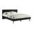 Branon Platform Bed Frame in Wood with Black Finish-1546841665