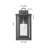 Ashland 1-Light 8" Matte Black Coastal Outdoor Sconce With Seeded Glass-360201297-360201299-360201305