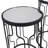 Mel Glass Top Frame Nesting Tables
