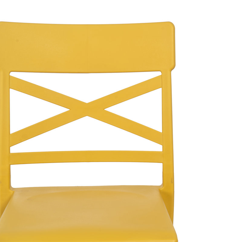 Patio Dining Side Chair, Yellow