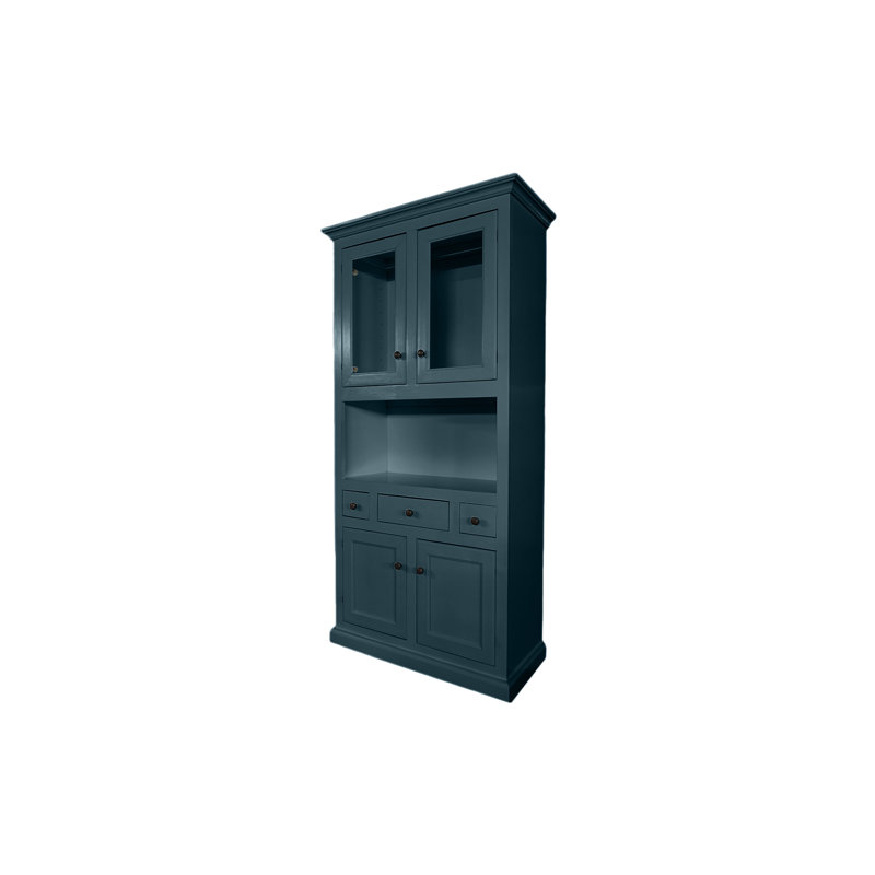 Dhalchand Sideboard with Bar Hutch, Smokey Blue