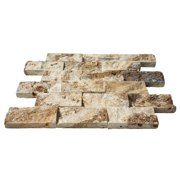 Scabos Split Face 2" x 4" Mosaic Tile