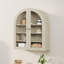 Grande armoire à pharmacie avec portes en verre pour la salle de bain, la cuisine et la salle de lavage-938276020