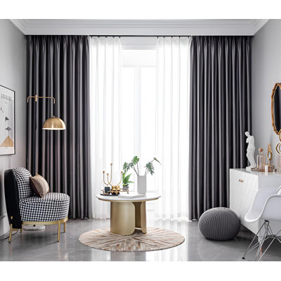 Zenica Room Darkening Curtain Single Panel