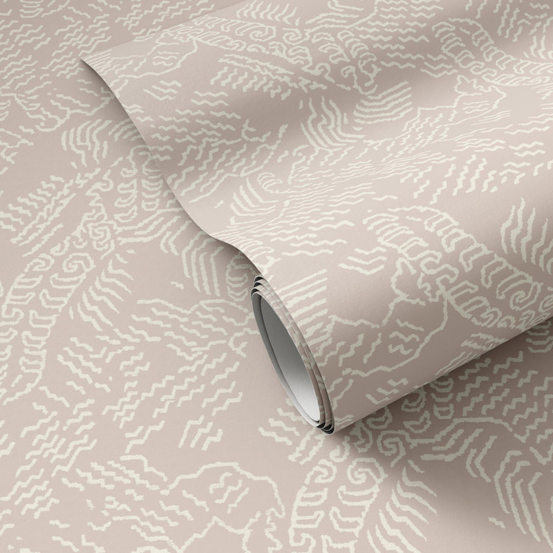 Balkan Wallpaper by FH Art Studio, 12"x8", Balkan Grey I