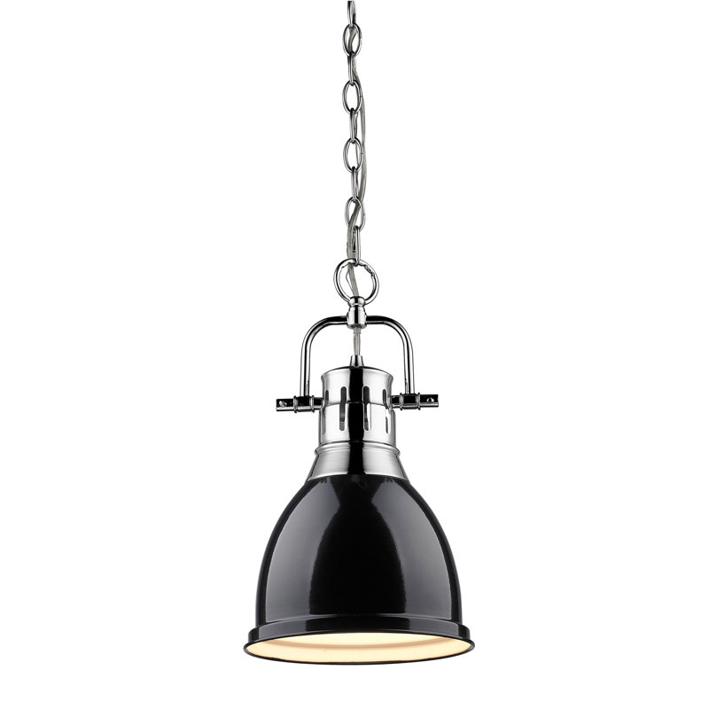 Alethia 1 - Light Kitchen Island Pendant, Black, Chrome