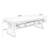 Large rectangular solid wood desk with drawers-486655907