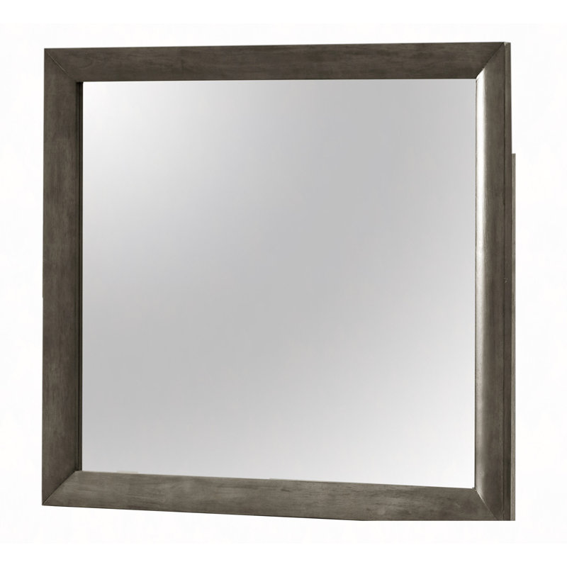 Miroir mural contemporain pour toute pièce, Gris