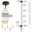 Hess 4 lumières lustre spoutnik moderne Mid-Century suspendu E12 industriel luminaire suspendu pour le salon, la salle à manger, le couloir de l'hôtel-1396843692