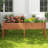 Raised Garden Bed Elevated Fir Wood Planter Box With 2 Large Planting Areas-1376967433