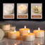 Lot de 100 bougies chauffe-plat en cire de soya, bougies votives blanches sans paraffine, sans coulure, 6 heures de combustion, pour décoration de mariage d'urgence