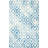 Bryauna Hand Tufted Wool/Cotton Geometric Rug in Ivory/Blue-95312785
