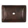 20" Rectangular Vessel Hand Hammered Copper Sink