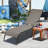 Ailise Outdoor Metal Chaise Lounge
