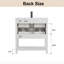 Ensemble de meuble-lavabo simple autoportant de 30 po avec plateau en composite Allensville-600075995-577020844