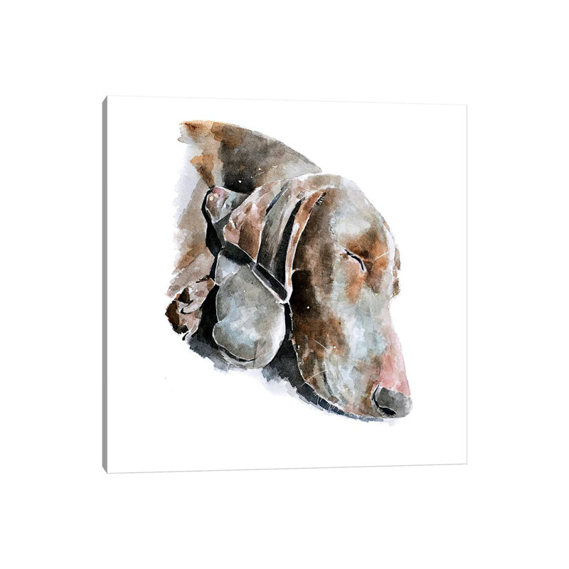 Love Eternal Weimaraner - Painting on Canvas, Wrapped Canvas, 45.72 cm H x 45.72 cm W x 1.91 cm D
