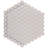 Metro Geo 1" Hex Matte White with Black Edge 10-1/2" x 11-5/8" Porcelain Mosaic Floor and Wall Tile