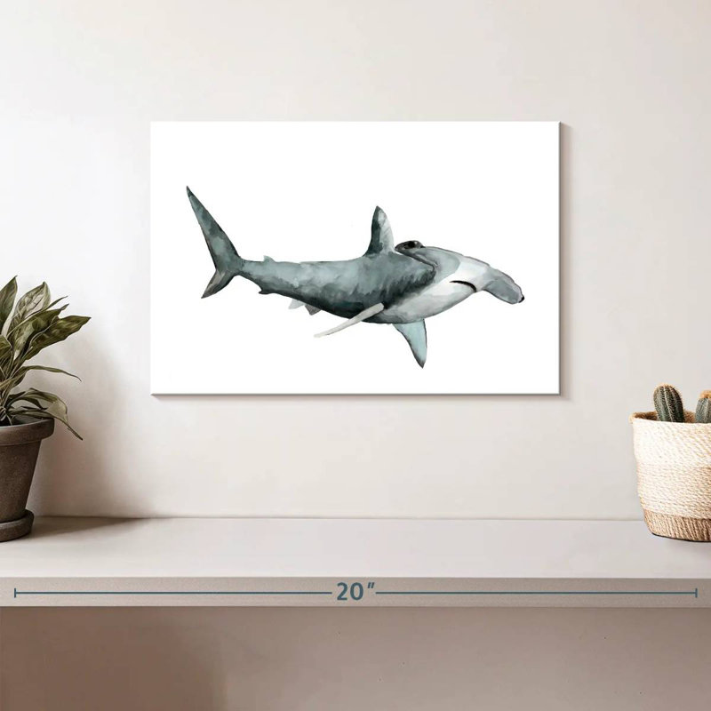 Sea Life Hammerhead Shark, 8" H x 12" W