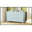 Buffet Wave Design avec 3 tablettes réglables, 3 tiroirs et des portes à fermeture douce, parfait pour le rangement et l'esthétique moderne dans n'importe quelle pièce-1880895198