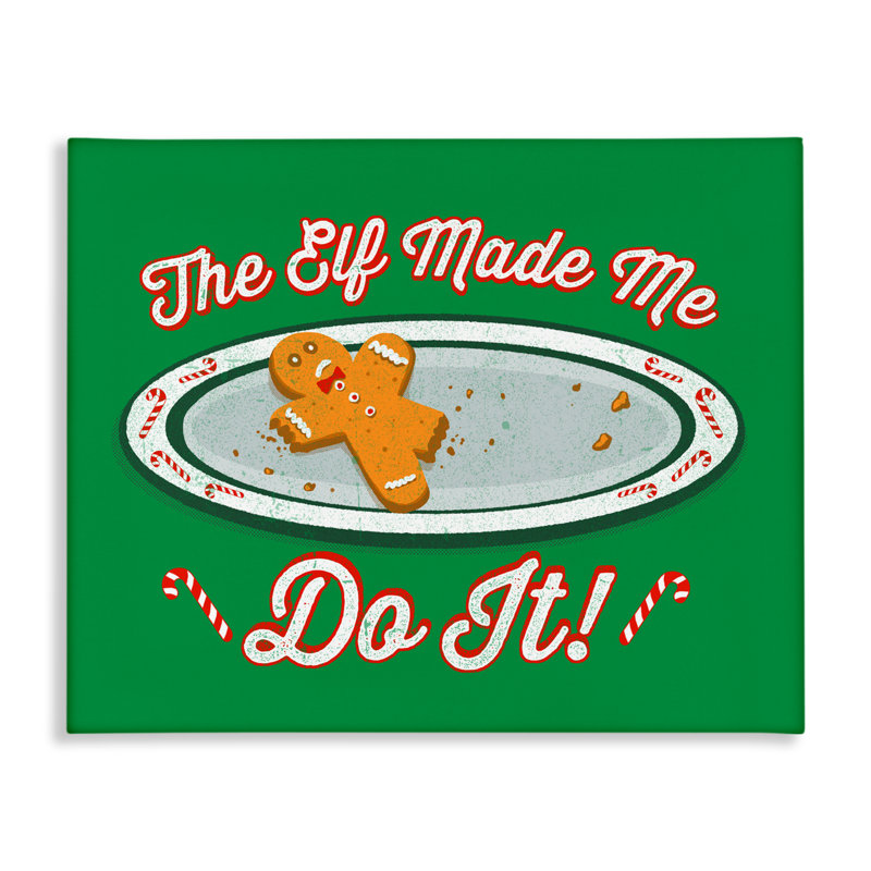 Elf Made Me Do It Canvas, design par Jedco Brands, Inc., H 36 po x l 48 po