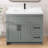 36 in. W x 21.5 in. D x 33.5 in. H Freestanding Bath Vanity Cabinet without Top Bathroom Base in Grey Unassembled-118136077