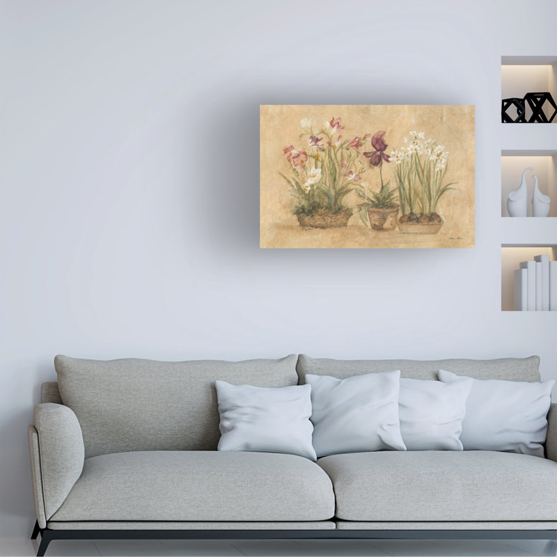Art sur toile à trois paniers bolognais, "Cheri Blum", H 16 po x l 24 po
