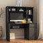 Bureau d'ordinateur avec huche, bibliothèque et ports de chargement Pelo