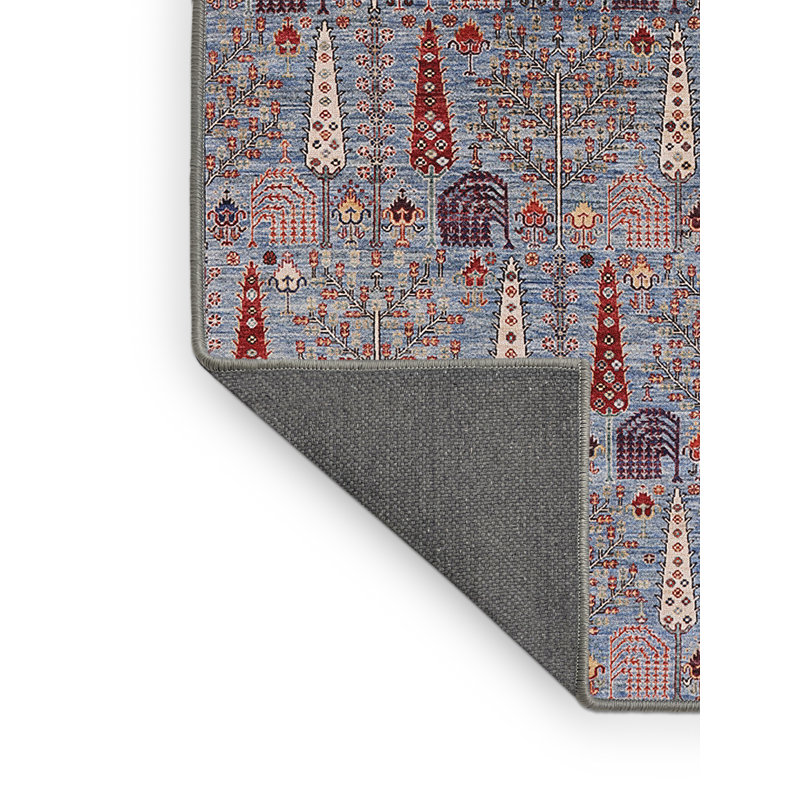 Tapis beige / rouge / bleu Rotherhithe, Rectangle 5 pi x 7 pi