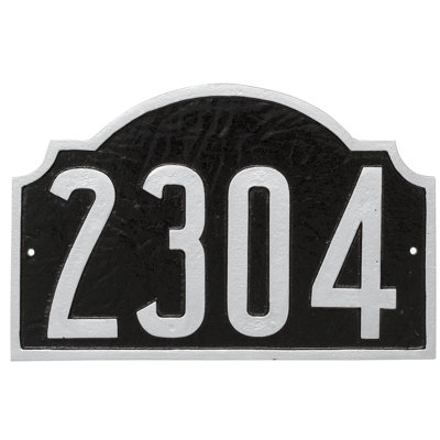 Plaque d'adresse murale sur 1 ligne Deluxe
